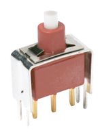 E112SD1V3BE - Pushbutton Switch, E010 Series, SPDT, On-(On), Plunger, White - C&K COMPONENTS