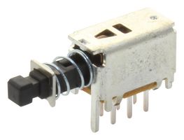 PN21SJNA03QE - Pushbutton Switch, PN, DPDT, Momentary, Plunger, White - C&K COMPONENTS