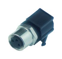 99-3390-282-04 - Sensor Connector, 768/718 Series, M8, Female, 4 Positions, PCB Socket, Right Angle Panel Mount - BINDER