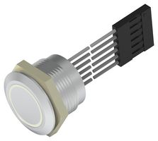 AVC19LAIOFE0DT5A04 - Vandal Resistant Switch, AVC, 19 mm, SPST, On-Off, Flat, Natural - ALCOSWITCH - TE CONNECTIVITY