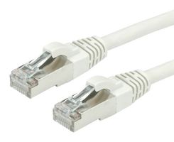 21.15.0852 - Ethernet Cable, Cat6a, RJ45 Plug to RJ45 Plug, SFTP (Screened Foiled Twisted Pair), Grey, 2 m - ROLINE