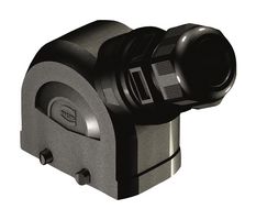 19431100527 - Heavy Duty Connector, IP66, With Gland, Nylon (Polyamide), Fibreglass Reinforced, 2 Lever, 10B - HARTING