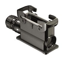 19433240231 - Heavy Duty Connector, IP66, With Gland, Nylon (Polyamide), Fibreglass Reinforced, 2 Lever, 24B - HARTING