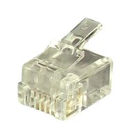 PXSPDY12#10 - Modular Connector, RJ12 Plug, 1 x 1 (Port), 6P6C, Cable Mount - TUK