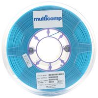 MC011450 - 3D Printer Filament, 1.75mm Dia, Light Blue, PLA, 1 kg - MULTICOMP