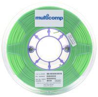 MC011451 - 3D Printer Filament, 1.75mm Dia, Peak Green, PLA, 1 kg - MULTICOMP