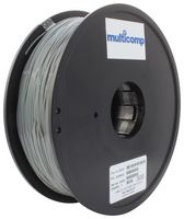 MC011463 - 3D Printer Filament, 1.75mm Dia, Grey, TPU, 1 kg - MULTICOMP