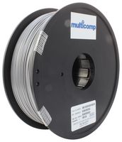 MC011472 - 3D Printer Filament, 1.75mm Dia, Silver, PETG, 1 kg - MULTICOMP
