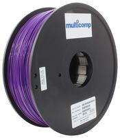 MC011475 - 3D Printer Filament, 1.75mm Dia, Purple, PETG, 1 kg - MULTICOMP