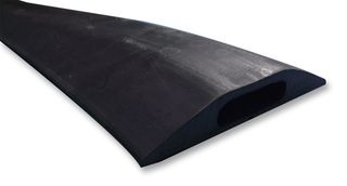 26001602 - Cable Protector, Snap Fit&trade; Type B, 10x30mm Hole, 1 Channel, Rubber / SBR Blend, Black, 1 m, 83 mm - VULCASCOT