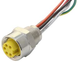120066-0374 - Sensor Cable, M12 Plug, 90° M12 Receptacle, 4 Positions, 500 mm, 19.7 ", 120066 - MOLEX