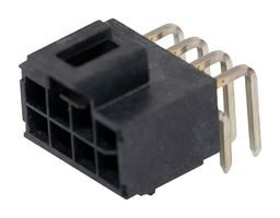 105314-1308 - Pin Header, Power, 2.5 mm, 2 Rows, 8 Contacts, Through Hole Right Angle, Nano-Fit 105314 - MOLEX