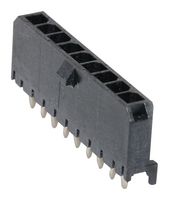 43650-0916 - Pin Header, Power, 3 mm, 1 Rows, 9 Contacts, Through Hole Straight, Micro-Fit 3.0 43650 - MOLEX