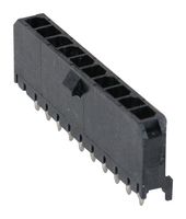 43650-1015 - Pin Header, Power, 3 mm, 1 Rows, 10 Contacts, Through Hole Straight, Micro-Fit 3.0 43650 - MOLEX