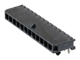43650-1200 - Pin Header, Power, 3 mm, 1 Rows, 12 Contacts, Through Hole Right Angle, Micro-Fit 3.0 43650 - MOLEX