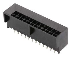 44432-2401 - Pin Header, Board-to-Board, 3 mm, 2 Rows, 24 Contacts, Through Hole Straight - MOLEX