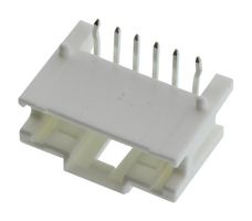 55935-0610 - Pin Header, Wire-to-Board, 2 mm, 1 Rows, 6 Contacts, Through Hole Right Angle, MicroClasp 55935 - MOLEX