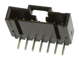 70553-0008 - Pin Header, Wire-to-Board, 2.54 mm, 1 Rows, 9 Contacts, Through Hole Right Angle, SL 70553 - MOLEX
