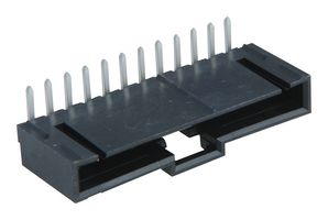 70553-0011 - Pin Header, Wire-to-Board, 2.54 mm, 1 Rows, 12 Contacts, Through Hole Right Angle, SL 70553 - MOLEX