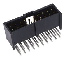 90130-3114 - Pin Header, Signal, 2.54 mm, 2 Rows, 14 Contacts, Through Hole Right Angle, C-Grid III 90130 - MOLEX