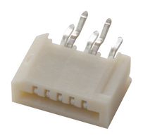 52806-0510 - FFC / FPC Board Connector, 1 mm, 5 Contacts, Receptacle, Easy-On 52806, Through Hole - MOLEX