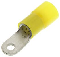 19067-0085 - Ring Tongue Terminal, M12, 1/2", 4 AWG, NylaKrimp 19067, Yellow - MOLEX