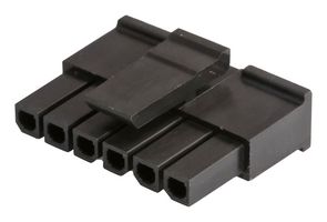 43645-0608 - Connector Housing, Micro-Fit 3.0 43645, Receptacle, 6 Ways, 3 mm - MOLEX