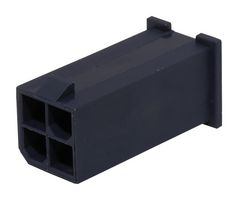 46993-0411 - Connector Housing, Mini-Fit Jr. 46993, Plug, 4 Ways, 4.2 mm - MOLEX