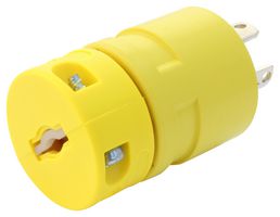 130141-0044 - Power Entry Connector, Industrial Electrical AC Power, 15 A, Yellow, Nylon (Polyamide) Body - MOLEX