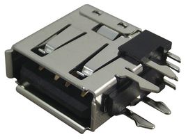 67329-8021 - USB Connector, USB Type A, USB 2.0, Receptacle, 4 Ways, Through Hole Mount, Right Angle - MOLEX