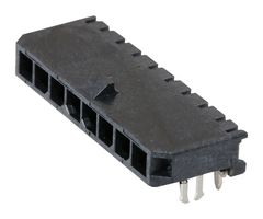 43650-0803 - Pin Header, Wire-to-Board, 3 mm, 1 Rows, 8 Contacts, Through Hole Right Angle - MOLEX