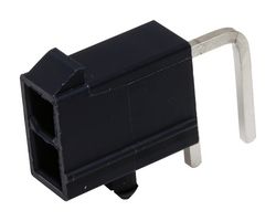 172448-0002 - Pin Header, Power, 2 Rows, 2 Contacts, Through Hole Right Angle, Mini-Fit Jr. 172448 - MOLEX