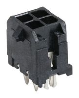 43045-0426 - Pin Header, Wire-to-Board, 3 mm, 2 Rows, 4 Contacts, Through Hole Straight, Micro-Fit 3.0 43045 - MOLEX