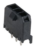 43650-0329 - Pin Header, Power, 3 mm, 1 Rows, 3 Contacts, Through Hole Straight, Micro-Fit 3.0 43650 - MOLEX
