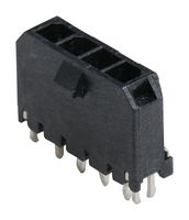 43650-0419 - Pin Header, Power, Wire-to-Board, 3 mm, 1 Rows, 4 Contacts, Through Hole Straight - MOLEX