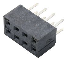 79107-7002 - PCB Receptacle, Board-to-Board, 2 mm, 2 Rows, 6 Contacts, Through Hole Mount, Milli-Grid 79107 - MOLEX