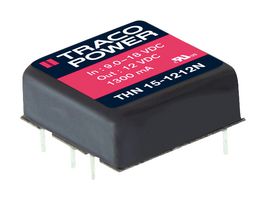 THN 15-4822N - Isolated Through Hole DC/DC Converter, ITE, 2:1, 15 W, 2 Output, 12 V, 625 mA - TRACO POWER