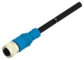 T4161310005-005 - Sensor Cable, M12 Plug, Free End, 5 Positions, 5 m, 16.4 ft, T416 - TE CONNECTIVITY