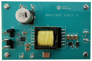 MAX17687EVKITA# - Evaluation Board, MAX17687 DC/DC Converter, 12V, 750mA Output, Isolated - ANALOG DEVICES