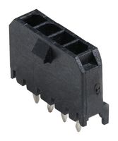 43650-0416 - Pin Header, Power, 3 mm, 1 Rows, 4 Contacts, Through Hole Straight, Micro-Fit 3.0 43650 - MOLEX