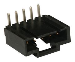 70553-0039 - Pin Header, Wire-to-Board, 2.54 mm, 1 Rows, 5 Contacts, Through Hole Right Angle, SL 70553 - MOLEX