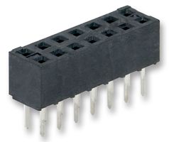 79107-7009 - PCB Receptacle, Board-to-Board, 2 mm, 2 Rows, 20 Contacts, Through Hole Mount, Milli-Grid 79107 - MOLEX