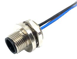 MPM12-SWP-3ARP - Sensor Cable, Rare Panel, M12 Plug, Free End, 3 Positions, 500 mm, 19.7 " - MULTICOMP PRO