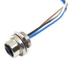 MPM12-SWS-5ARP - Sensor Cable, Rare Panel, M12 Plug, Free End, 5 Positions, 500 mm, 19.7 " - MULTICOMP PRO