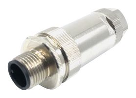 MPM12-SC24-P8AC - Sensor Connector, M12, Male, 8 Positions, Crimp Pin, Straight Cable Mount - MULTICOMP PRO