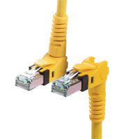 09488484745010 - Ethernet Cable, VarioBoot, Cat6a, RJ45 Plug to RJ45 Plug, UTP (Unshielded Twisted Pair), Yellow - HARTING