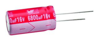 860020272004 - Electrolytic Capacitor, 68 µF, 10 V, ± 20%, Radial Leaded, 2000 hours @ 105°C, Polar - WURTH ELEKTRONIK