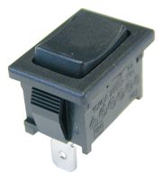 PRASD3-16F-BB000 - Rocker Switch, On-Off-On, SPDT, Non Illuminated, Panel Mount, Black, PRA - ALCOSWITCH - TE CONNECTIVITY