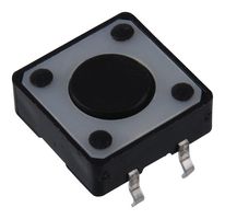 FSM100 - Tactile Switch, FSM10, Top Actuated, Through Hole, Round Button, 160 gf, 50mA at 24VDC - ALCOSWITCH - TE CONNECTIVITY