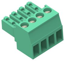 284506-2 - Pluggable Terminal Block, 3.5 mm, 2 Ways, 30AWG to 14AWG, 2 mm², Screw, 11 A - BUCHANAN - TE CONNECTIVITY
